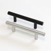 RCH Hardware HD-SS002-76 Solid Stainless Steel Modern Cabinet Drawer Handle Pull, 3 Inch, Black (2 Pack)