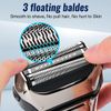 Electric Razor for Men Foil Electric Shavers for Men Face Electric Razors for Shaving Face Men’s Electric Shavers Cordless Rechargeable Beard Shaver Waterproof LED Display Wet Dry Use by PRITECH