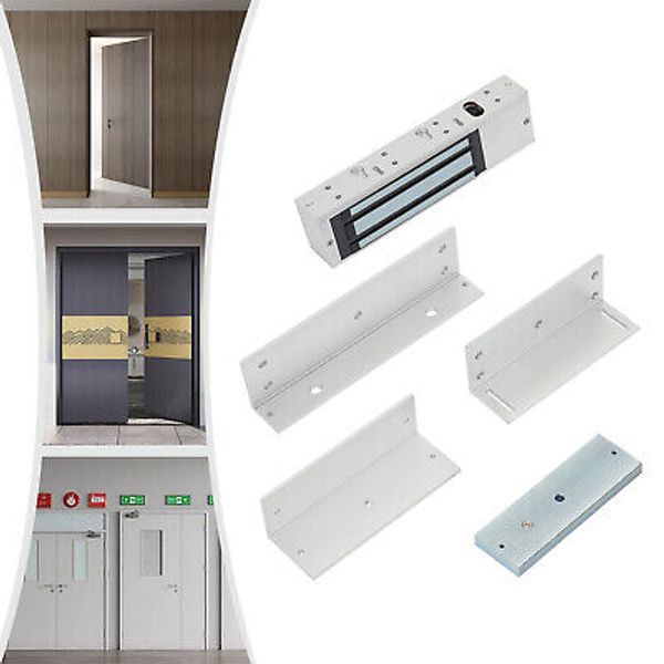 1100lb Door Access Control System Electric Magnetic Lock with Z & L Brackets 12V