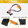 X AUTOHAUX 2pcs H7 LED Car Headlight Canbus Decoder Error Free Warning Resistors Decoder Replacement Anti Flicker Resistor