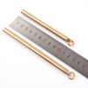 EKLOEN Solid Brass Sign Pen, Portable EDC Pocket Pen with Ring