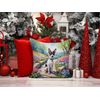 Caroline's Treasures Spring Path Throw Pillow, 14Hx14W, Rat Terrier 6702