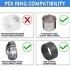 EFIELD 100PCS 3/4" Pex Poly PPSU Barb Crimp Plug ( End Cap)-NSF (Lead Free)