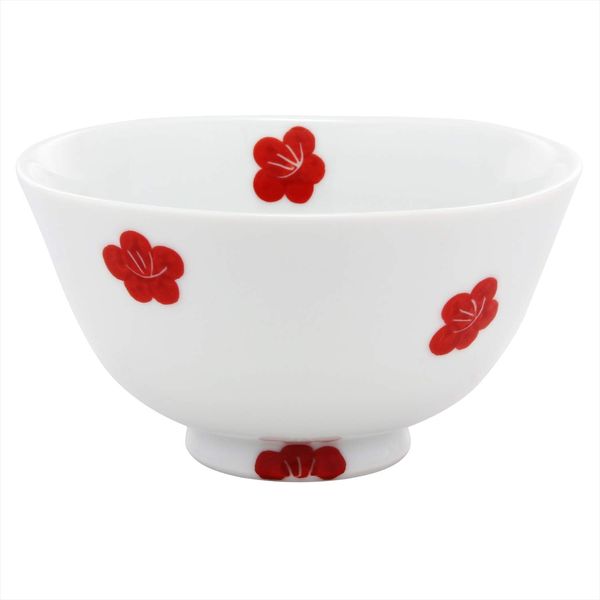 Kowa Pottery Hasami Ware Rice Bowl, Small, Plum Red