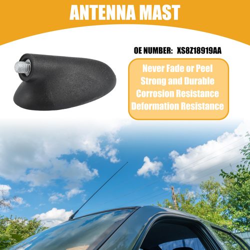 Partuto Antenna Base No.XS8Z18919AA - Car Roof Antenna Base Mount - for Ford Focus 2000-2007 Metal Balck - 1 Pc