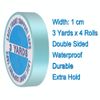 4 Pack Double Sided Lace Front Wig Support Tape 12 Yards Wig Blue Tape for Toupees, Hair Extensions and Hairpieces