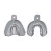 Metal Dental Impression Trays Set Solid Upper & Lower Edentulous Stainless Steel (X-Small Solid)