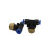 Pneumatic Multiple Plug Fitting TE 3/8 Inch - 6 mm IQS T-Piece Compressed Air