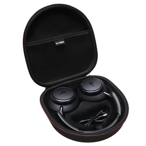 L LTGEM Carrying Case for soundcore by Anker Q20 Q20i Q30 Q35 Q45 H30i Space One Hybrid Active Noise Cancelling Headphones - Portable Travel Bag (Case Only) - Black