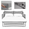 SOFA BED/PULL OUT BED FITTED SHEET 115cm x 180cm (45" x 71") 300 Thread Count (White, 6" Depth)