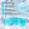 Cooling Ice Gel Eye Mask Reusable Eye Masks, Sleeping Mask with Plush Backing for Headache, Puffiness, Migraine, Stress Relief (Blue)…
