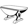 Woodcraft Project Paper Plan To Build Drop Leaf Coffee Table - Material Not Included