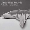Silk Pillowcase 2 Pack 100% Mulberry Hypoallergenic King Size Grey