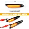 MKptopia 2pcs Dynamic Side Marker LED Indicator Light Flashing Lamp Signal Lamp Compatible with B-MW E82 E88 E90 E91 E92 E93 E60 E61 E84-Black