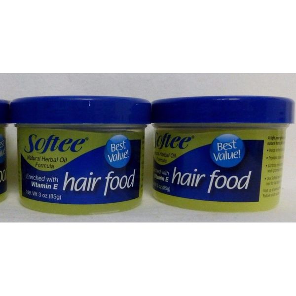 2 Softee Hair Food Herbal Oil Formula 3 Oz NEW!!!