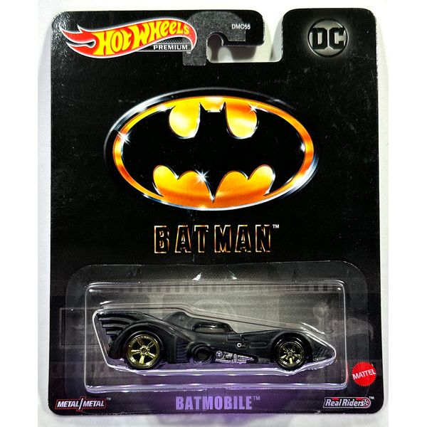 Hot Wheels Premium - Batmobile - DC Batman - 2023 - Pop Culture - Mint/NrMint Ships Bubble Wrapped in a Sized Box