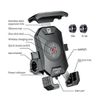 15W Wireless+USB Charging Phone Holder Mount Universal for Motorcycle Handlebar