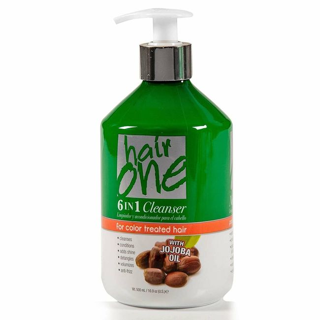 Hair One 6 in 1 Cleanser, Jojoba, 16.9 Fluid Ounce