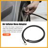 Partuto 1.5m Car Tire Inflator Extension Hose Chuck Adapter Connect Pipe Replacement