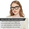 Fsread 3 Packs Oversized Reading Glasses For Women Blue Light Blocking Computer Readers Retro Spring Hinge +1.75