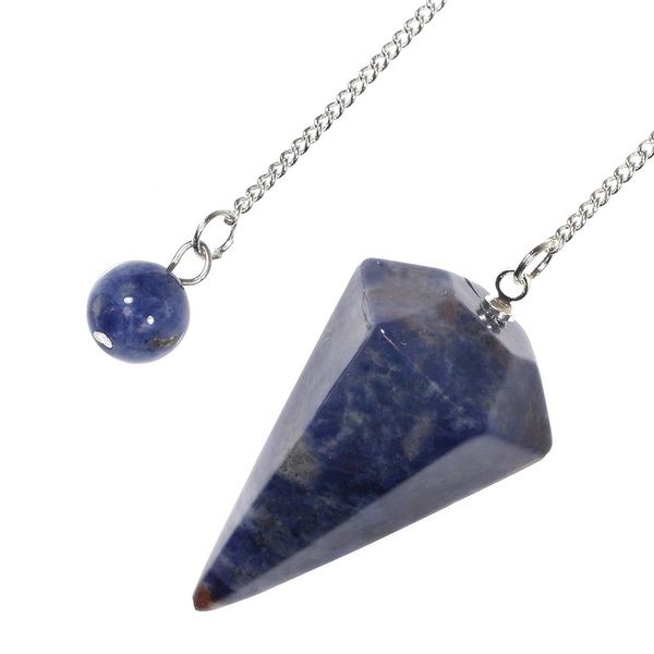 GeoFossils Sodalite Crystal Pendulum