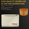 Universal Generator Part- 0G5894 Replacement Air Filter-Compatible 20kw 999cc Generators Engines- (1 Pack)