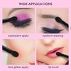 Deksias Eyeshadow Tip, Eyeshadow Brush, Makeup Brush, 50 Pieces, Double, Makeup Tool, Black