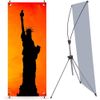 Premium Adjustable X-Frame Banner Stand 23"x63" to 32"x78"