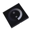 Majatou DC 12V-24V Wall Mounted Touch Panel Controller Brightness Adjustable Dimmer, Touch Panel LED Dimmer Switch Brightness Controller for Single Color LED Light Strip (Black)