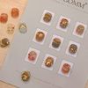 Chisafly Nail Chain Ball Extra Fine Gold 3 Types Approx. 150cm Nail Parts Chain Sparkle Set of 3
