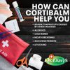 Cortibalm 2 Pack for Dry Cracked Lips - Healing Balm for All Ages