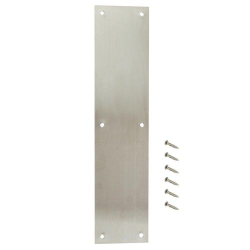 Don Jo 71-628 Door Push Plate Aluminum, 4" x 16" Commercial Door Push Plate
