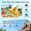 VEVOR Smart Bird Feeder with 2K Camera AI Identify Bird Solar Panel APP Wi-Fi