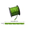 Leliafleury 91 Meter Sequin Trim 6mm Flat Round Sequins Laser Green Sequins String for DIY Crafts Sewing