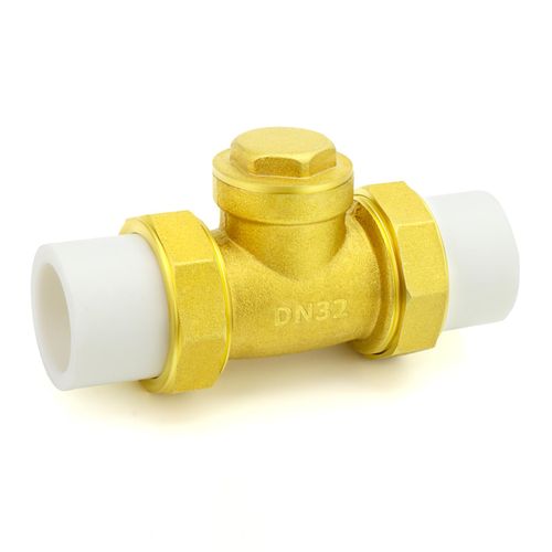 GASHER Brass Check Valve 1" DN32 With PPR, One Way Check Valves for Drainage System And Industrial Pipeline System