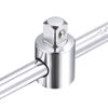 sourcing map 1/4" Drive Sliding Wrench Breaker Bar T-Handle Socket Hand Tool