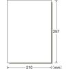 A-One 88005 Label Sticker, 1 Side, Uncut, 100 Sheets