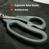 Clauss 18516 7-Inch Titanium Bonded Ultra Flex Bent Shear - Grey