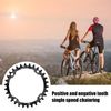 Single Speed Chainring 104BCD Chainring 104BCD Chainring Single Speed Chainring 30T Chainring (Black)