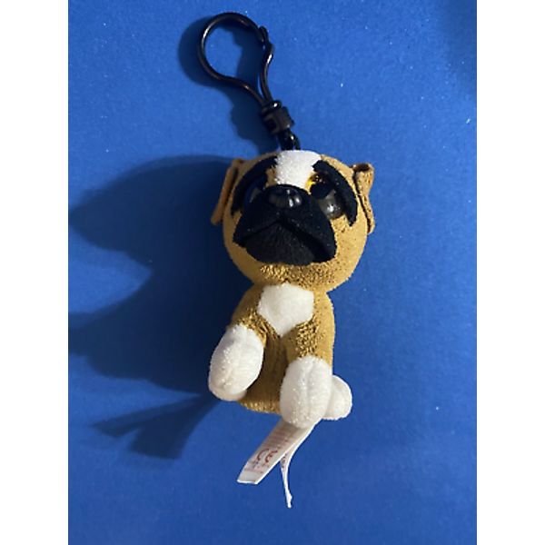 TY Teenie Beanie Boos Brutus The Dog 3" Plush Toy McDonalds Happy Meal Bag Clip