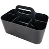 Enjoy Organizer - Small Stackable and Portable Simple 6-Compartment Caddy - Made In USA (Black)