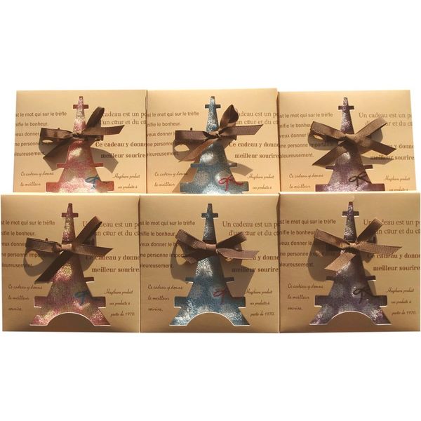 Hagiwara Towel Handkerchief, Gift Box, Set of 6, 3 Colors, 2 Each, 6 Total, th-gift-6p (Cute)