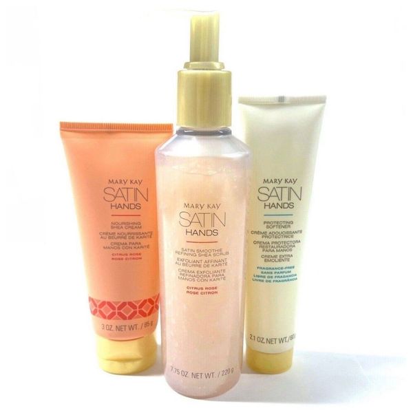 Mary Kay Satin Hands Pampering Set - Citrus Rose, Full size