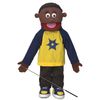 25" Jordan, Black Boy, Full Body, Ventriloquist Style Puppet