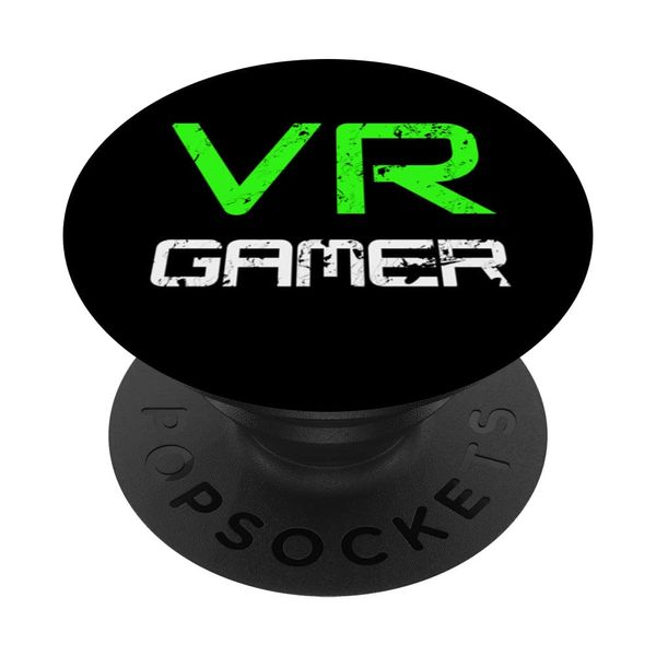 VR GAMER for Virtual Reality fans Green PopSockets Swappable PopGrip