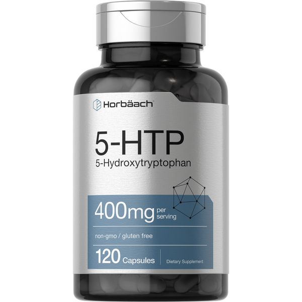 5HTP 400mg | 120 Capsules | Extra Strength | Non-GMO | by Horbaach