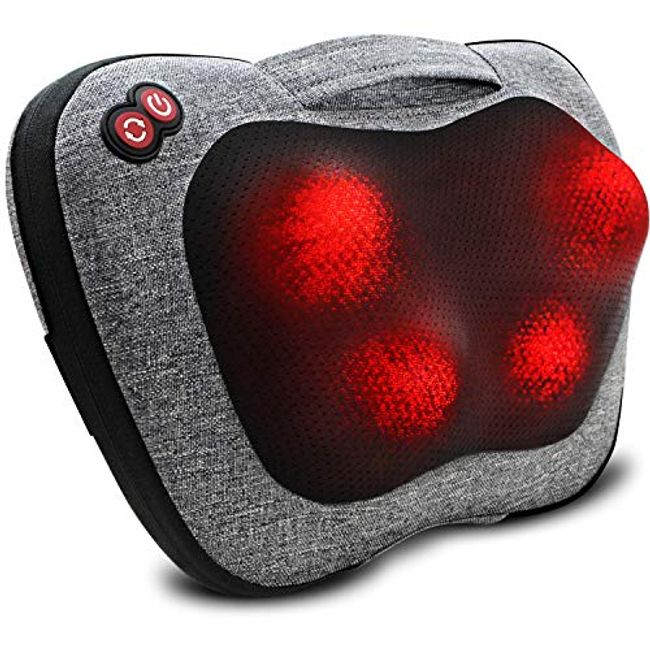 Viktor Jurgen Neck Massage Pillow Shiatsu Deep Kneading Shoulder Back and Foot