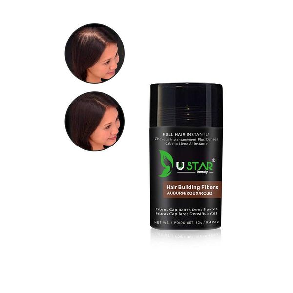 USTAR Economy Keratin Hair building Fibers Auburn 12 grams 30 Days Supply