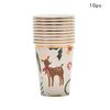Christmas Tableware Christmas plates Disposable party Tableware 54 Pcs Set