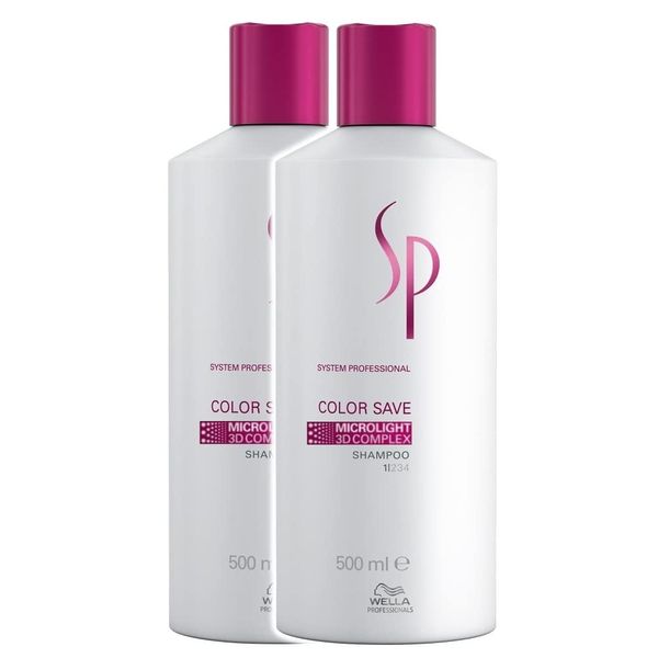 Wella Professionals SP Colour Save Shampoo 500 ml Pack of 2
